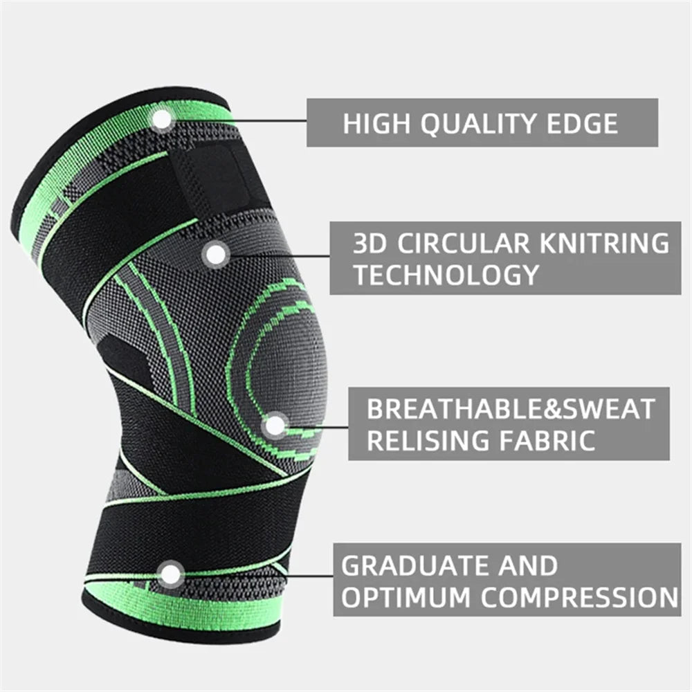 Knee Compression Brace with Adjustable Straps